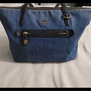Coach Denim Taylor Tote